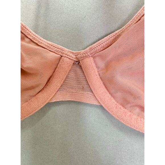 LIVELY Lace T-Shirt Bra underwire pink lace Unlined size 36B - Picture 3 of 16